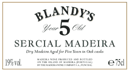 0 Blandy's - Sercial Madeira 5 year old