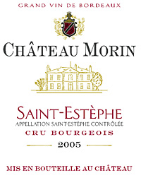 2011 Château Morin - St. Estephe Cru Bourgeois 2011 Château Morin - St. Estephe Cru Bourgeois