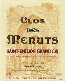2009 Clos des Menuts - St.-Emilion Grand Cru 2009 Clos des Menuts - St.-Emilion Grand Cru