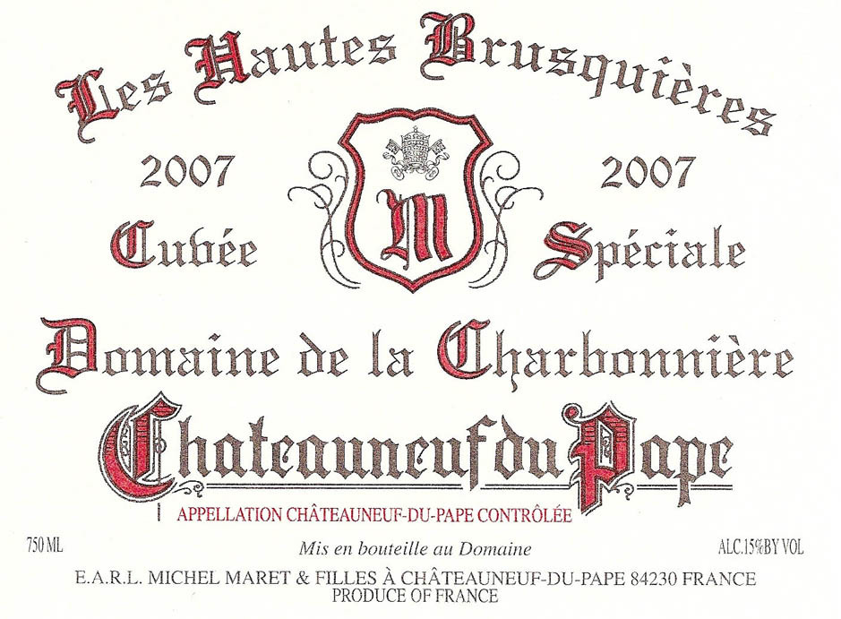 2010 Domaine de la Charbonni�re - Ch�teauneuf-du-Pape