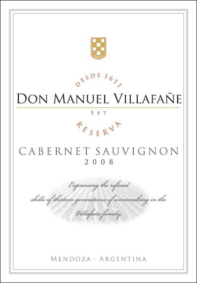 2011 Don Manuel Villafa�e - Cabernet Sauvignon Reserve Mendoza