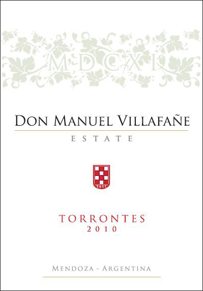 2010 Don Manuel Villafa�e - Torrontes Mendoza