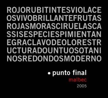 2012 Punto Final - Malbec Classico