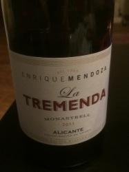 2012 Bodegas Enrique Mendoza - La Tremenda