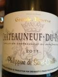 2011 Philippine De St. Cyrille - Chateauneuf-du-Pape Grande Reserve